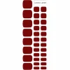 Solid Toe Burgundy Red
