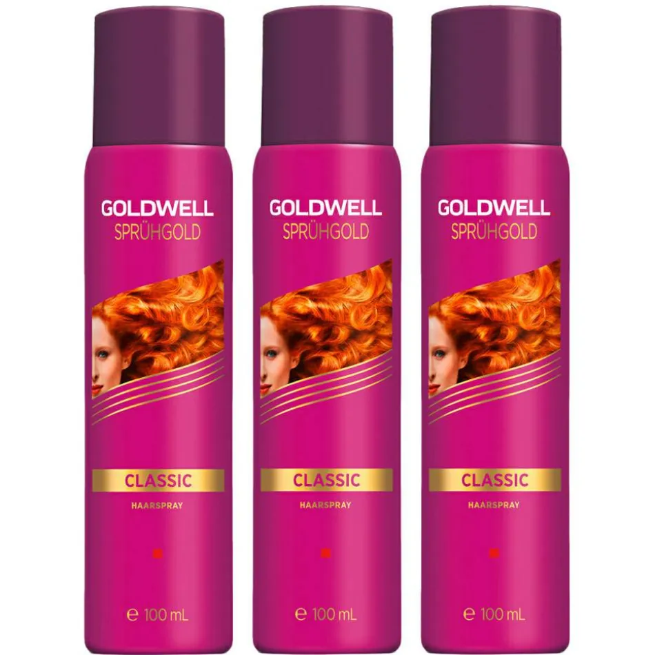 Sprühgold Classic Haarspray 3er Set Mini 3 x 100 ml