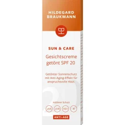 sun & care   Gesichtscreme getönt SPF 20 50 ml