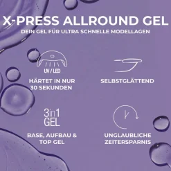 X-press Allround Gel - 30 Sec. - Cover Nude 15 g