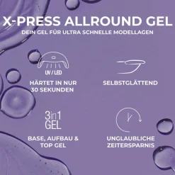 X-press Allround Gel - 30 Sec. - Clear 15 g