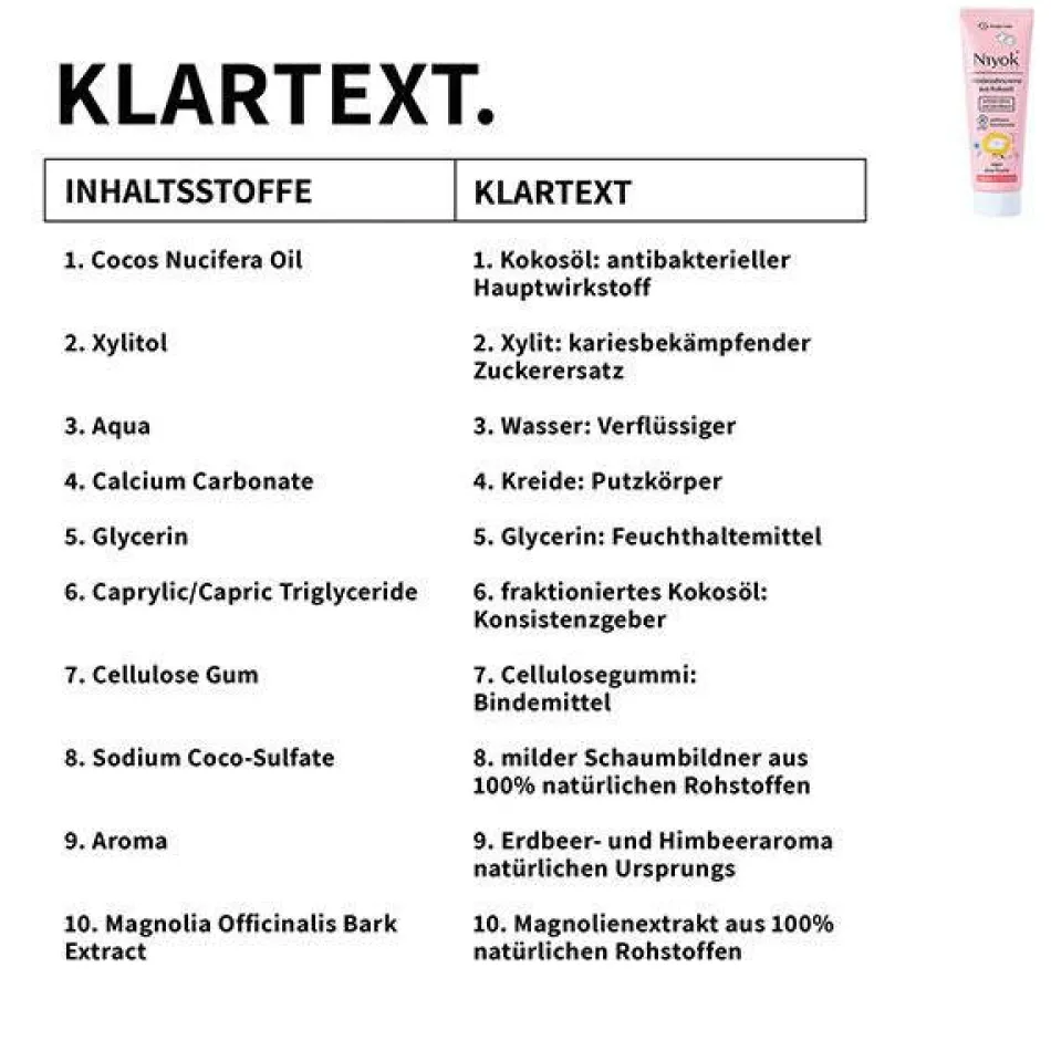 Zahncreme aus Kokosöl - Erdbeere & Himbeere KIDS 75 ml