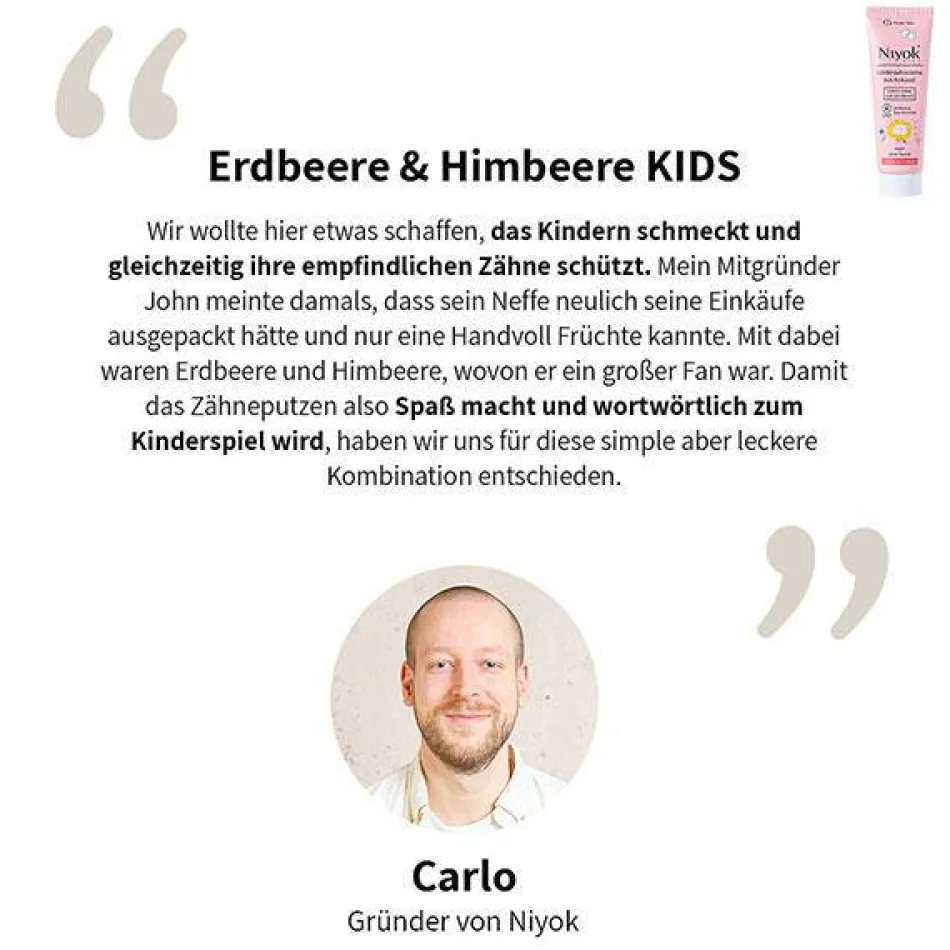 Zahncreme aus Kokosöl - Erdbeere & Himbeere KIDS 75 ml