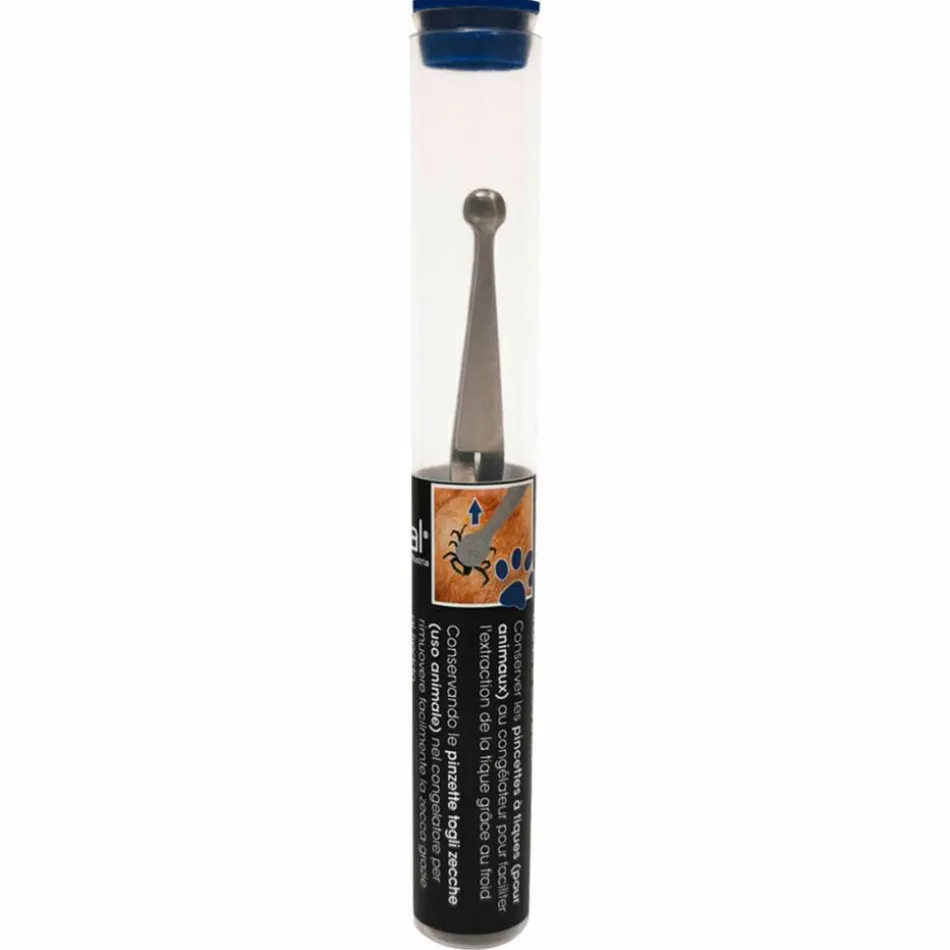 Zeckenpinzette für Tiere rostfrei, 12 cm